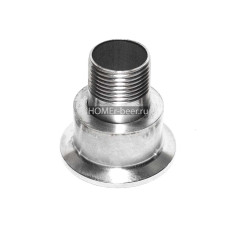 Переходник с резьбы на кламп 1.5" (3/4 наружная)
