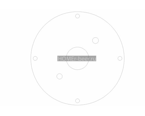 Фланец для перегонного куба 1.5"